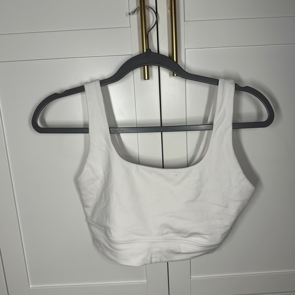 White sports bra